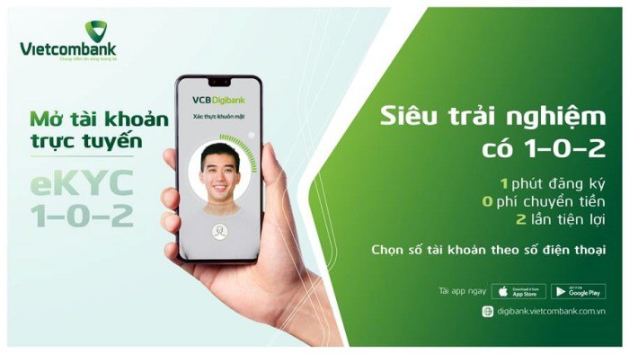 Mở tài khoản Vietcombank trực tuyến