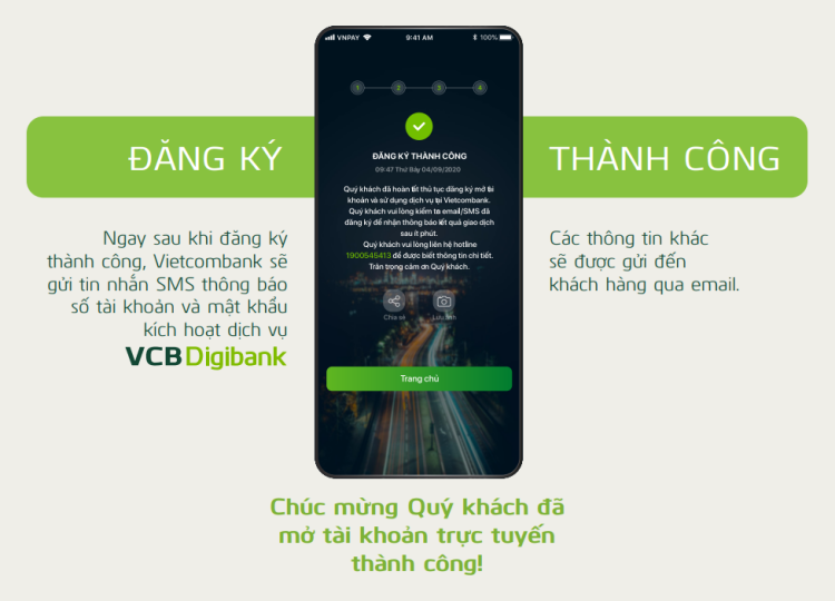 Hướng dẫn mở tài khoản Vietcombank