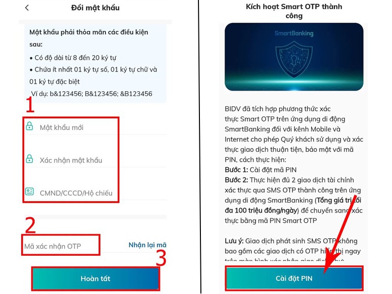 Cách xử lý khi quên mật khẩu BIDV SmartBanking (Ảnh 6)