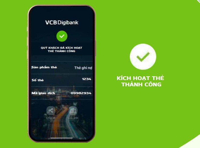 Hướng dẫn kích hoạt thẻ Vietcombank