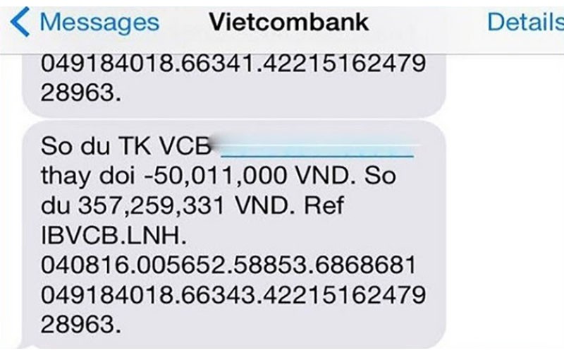 Cách sử dụng sau khi đăng ký SMS Banking Vietcombank