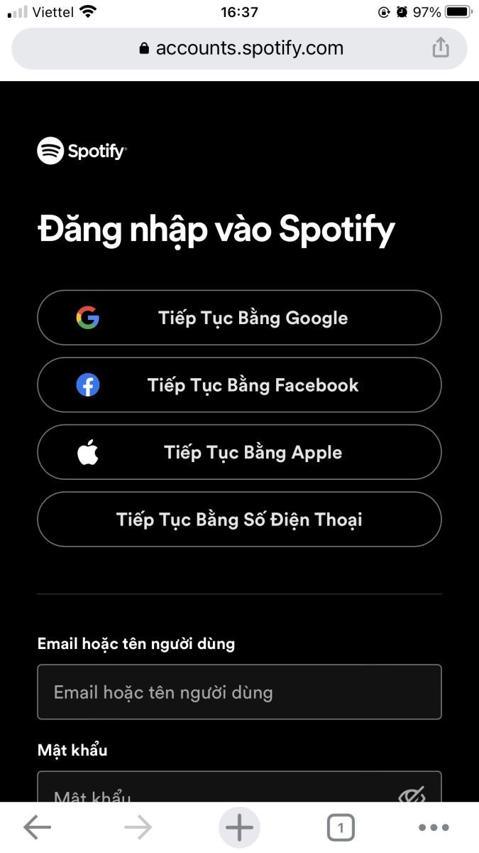 Simplified instructions on how to sign up for Spotify Premium on your phone