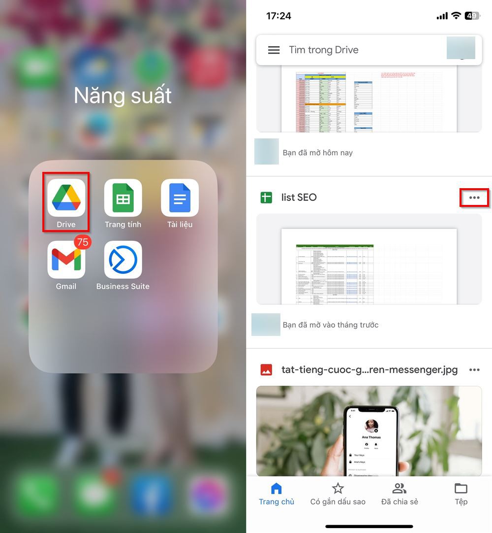 How to download files from Google Drive to iPhone 1