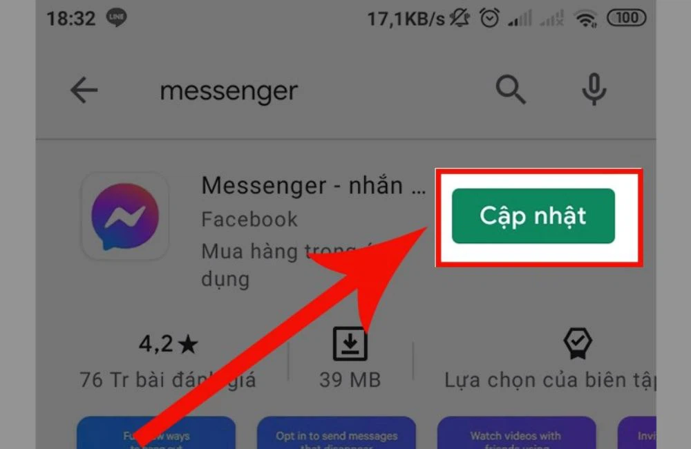 Update the latest version of Messenger