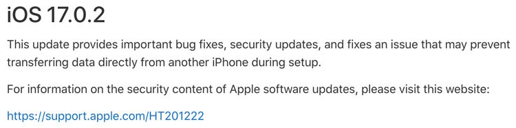 Người dùng iPhone 15 hãy cập nhật iOS 17.0.2 để tránh lỗi chuyển dữ liệu