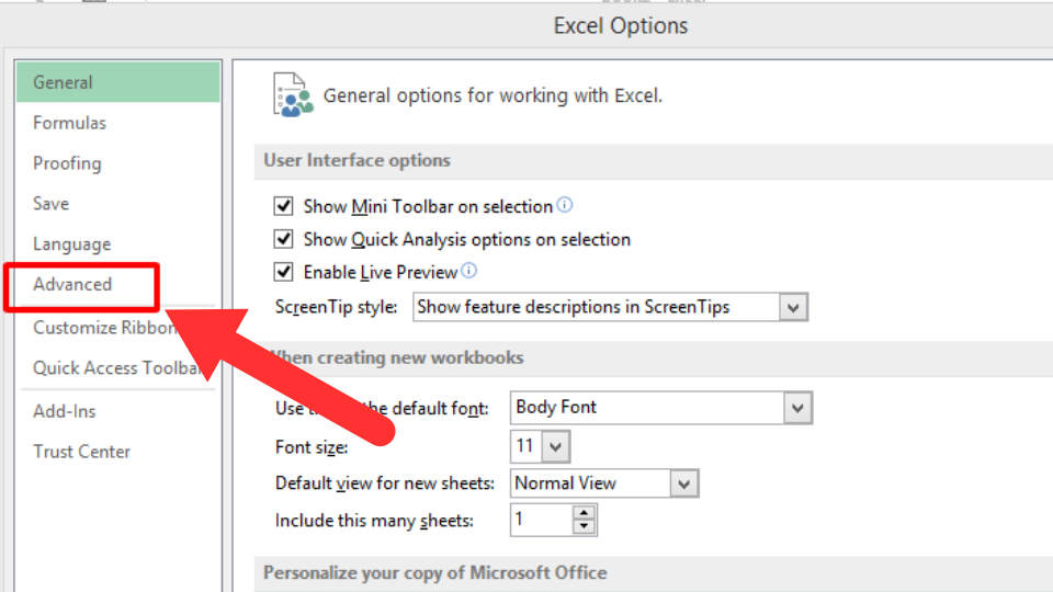 Cách thay đổi dấu chấm thành dấu phẩy trong Excel (ảnh 3)