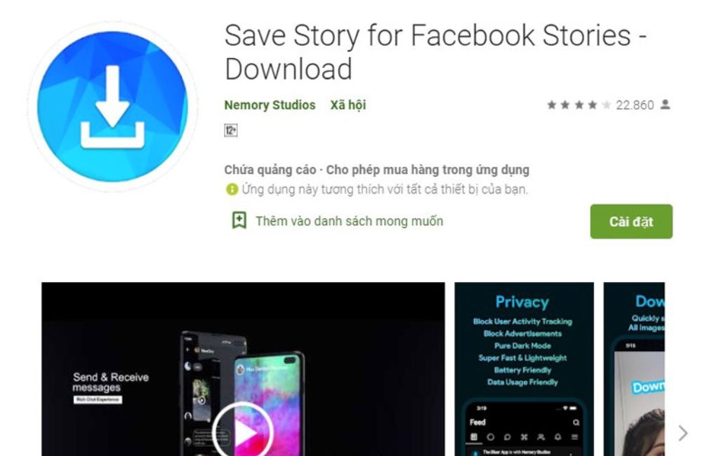 Save Story for Facebook Stories
