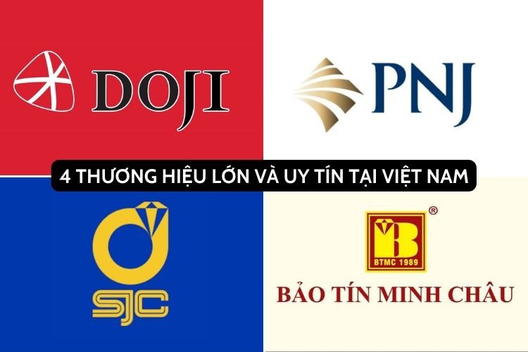 Top 4 thương hiệu vàng lớn và uy tín tại Việt Nam