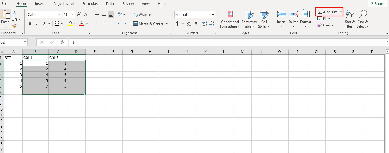 Các công thức tính tổng trong Excel đơn giản 11
