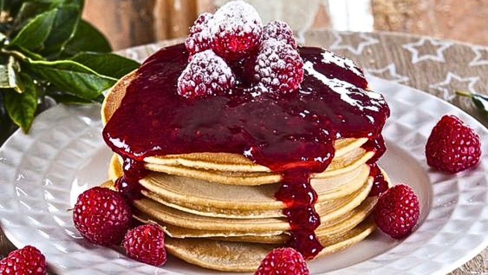 Thành phẩm bánh Pancake không dùng bột nổi
