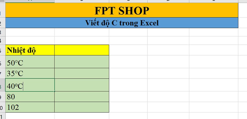 Cách viết độ C trong Excel - Ảnh 14