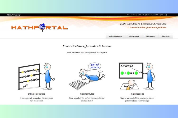 mathportal.org - Website giải hệ phương trình online miễn phí
