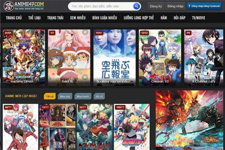 Anime47 - Trang web phim Anime phổ biến, chất lượng
