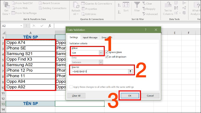 Bật mí cách tạo Drop List trong Excel cực dễ mà dân văn phòng nào cũng nên biết 2