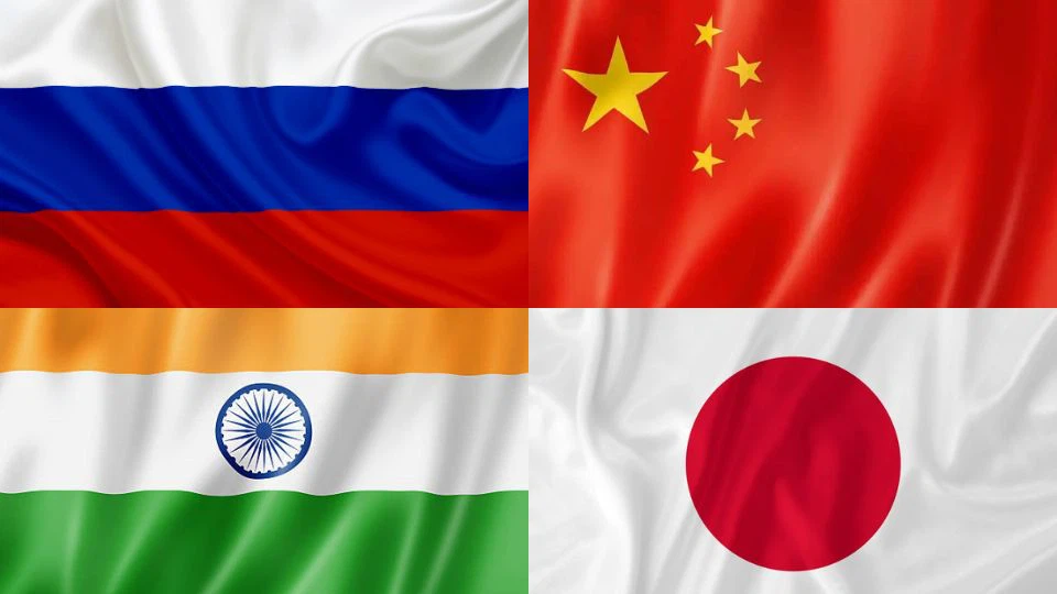 Bốn quốc gia nào có tầm ảnh hưởng lớn nhất ở Châu Á?