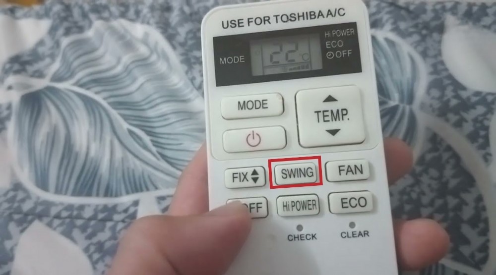 Cách điều chỉnh hướng gió Swing trên điều hòa Toshiba
