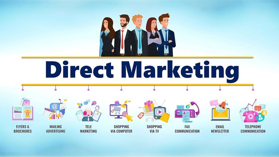 Direct Marketing sẽ sử dụng nhiều công cụ để tương tác trực tiếp tới khách hàng