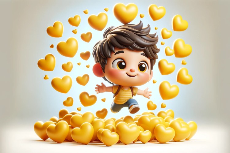 Trái tim màu vàng