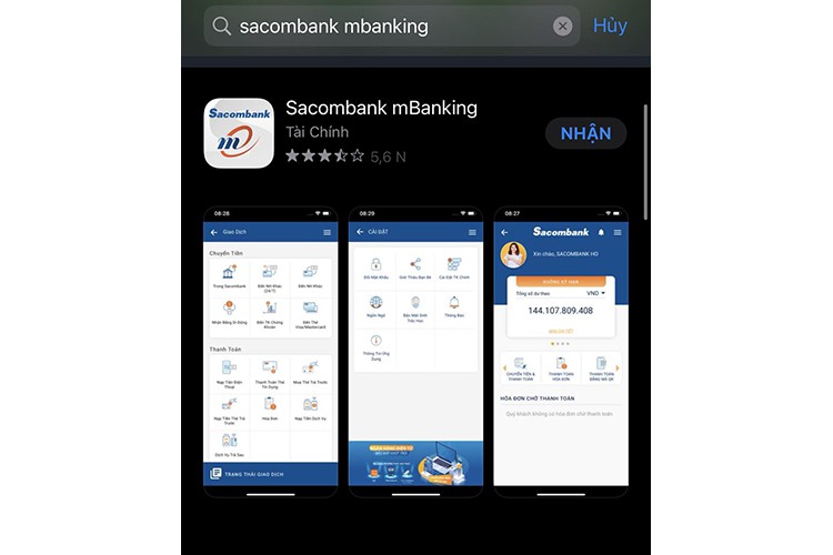 Cách đăng ký Sacombank mBanking trên điện thoại (hình 11)