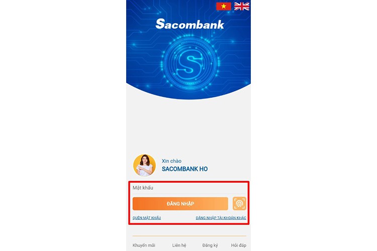 Cách đăng ký Sacombank mBanking trên điện thoại (hình 12)