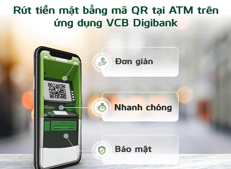 Rút tiền bằng mã QR Vietcombank nhanh chóng, an toàn