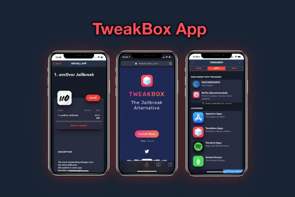 App tải game TweakBox.