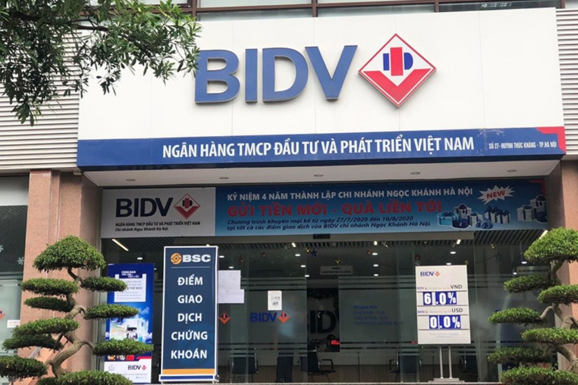Ứng dụng sử dụng dịch vụ của BIDV