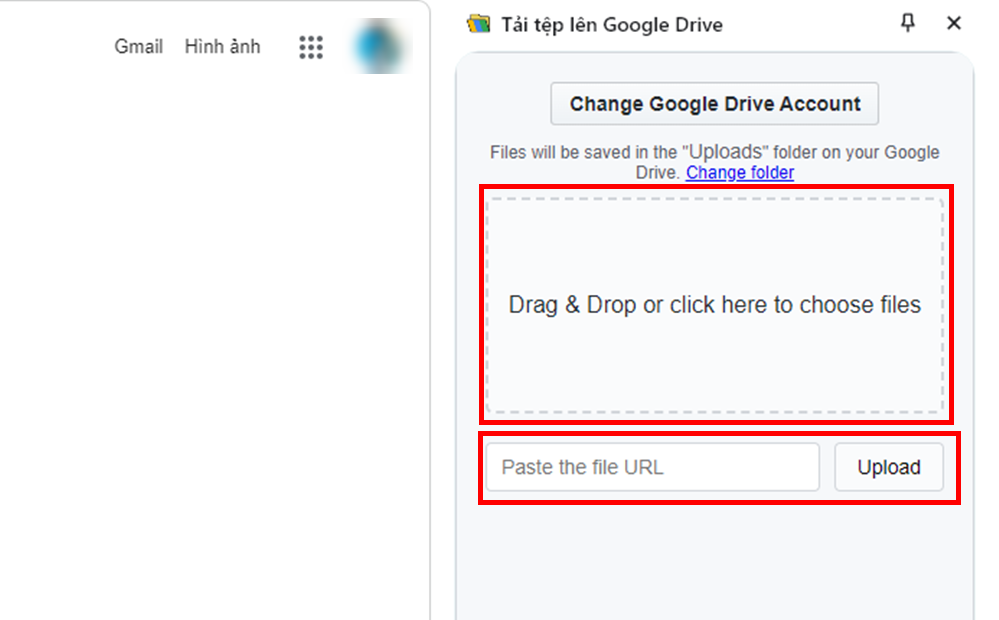 Cách tải tệp tin lên Google Drive bằng extension 3