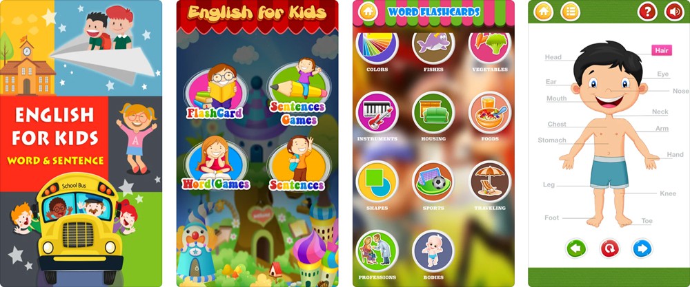 phần mềm học tiếng anh cho bé English for Kids