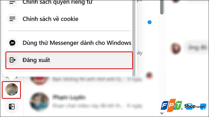 Cách đăng xuất Messenger - hình 24