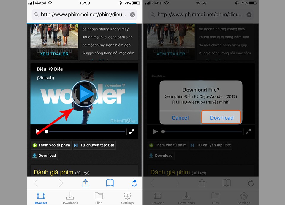 Thủ thuật tải phim/video để xem offline trên iPhone (Ảnh 4)