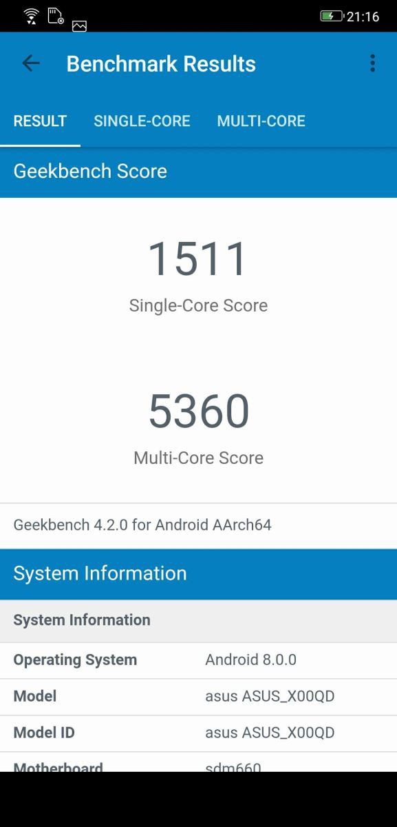 Điểm số cao ngất ngưỡng của Zenfone 5 khi chấm bằng phần mềm chuyên dụng