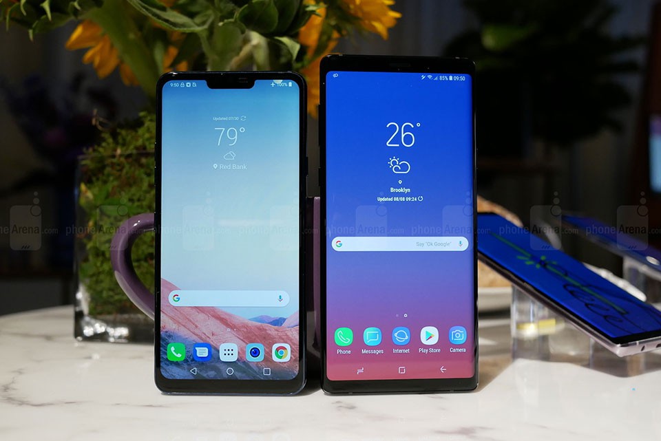 So sánh Samsung Galaxy Note 9 vs LG G7 ThinQ