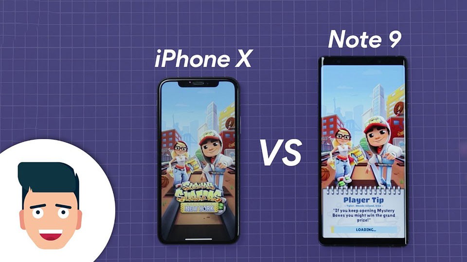 Galaxy Note 9 vs iPhone X