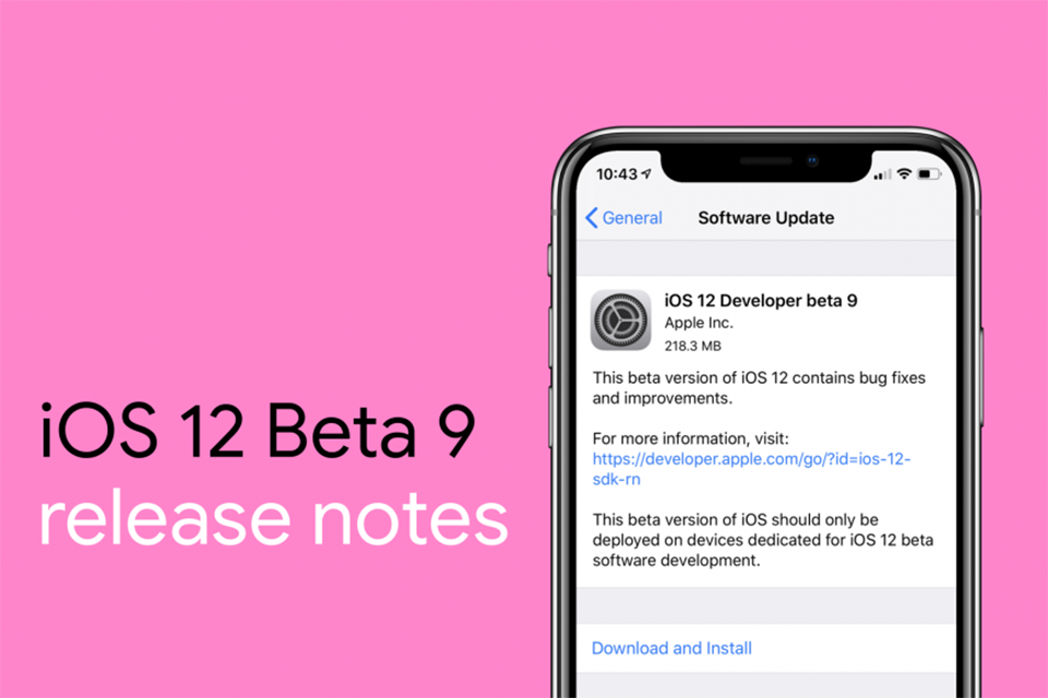 Apple phát hành iOS 12 beta 9 (ảnh 1)