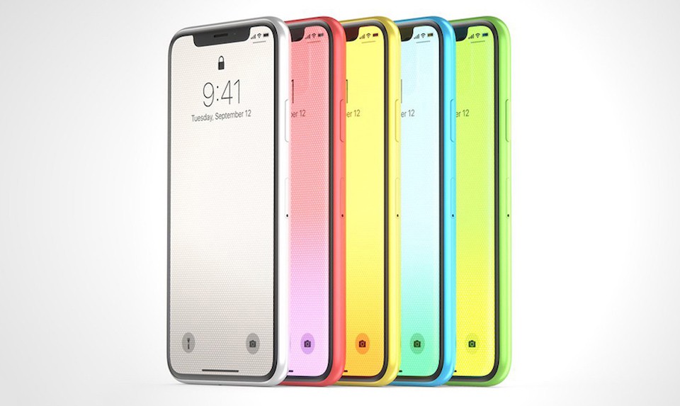 Thế hệ iPhone 2018 sẽ có 3 kích thước màn hình cùng nhiều màu sắc khác nhau.