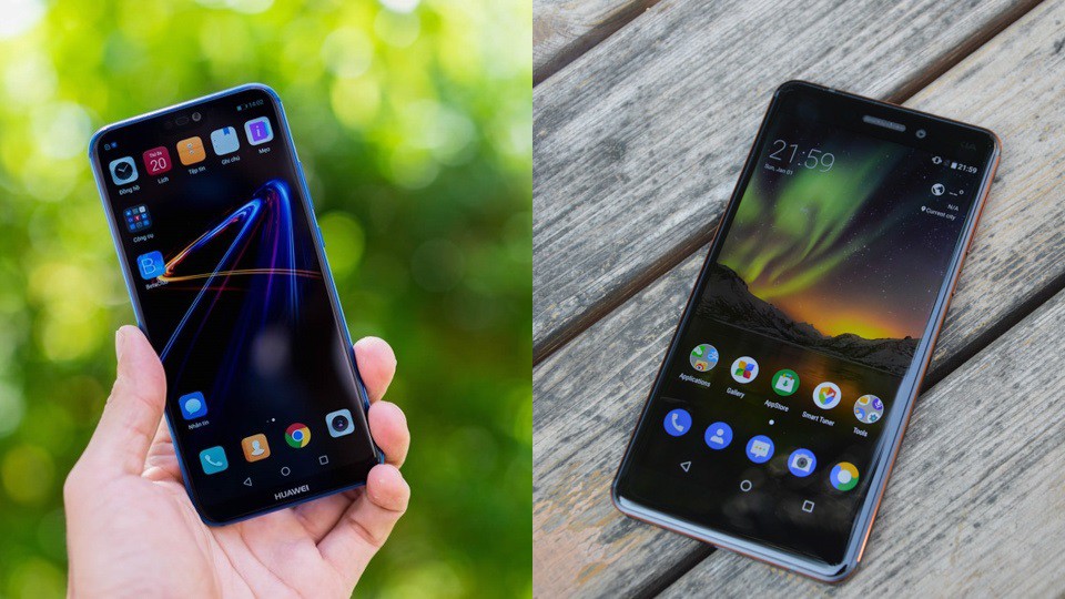 So sánh Huawei Nova 3e và Nokia 6 2018 (ảnh 1)