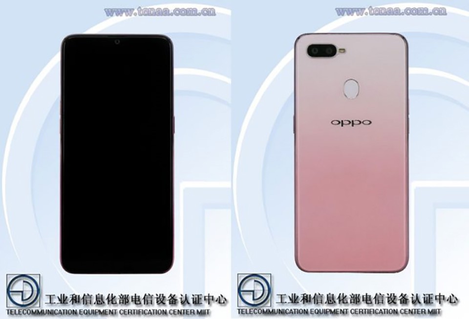 OPPO F9 phiên bản màu hồng nhạt