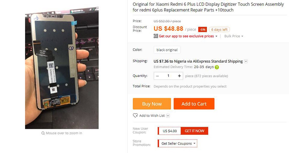 Redmi Note 6 xuất hiện trên trang web bán hàng (ảnh 2)
