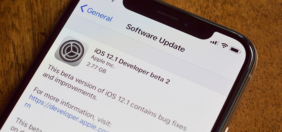 iOS 12.1 beta 2 được phát hành