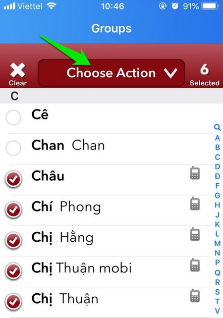 Cách xóa danh bạ trên iPhone bằng ứng dụng Groups 9