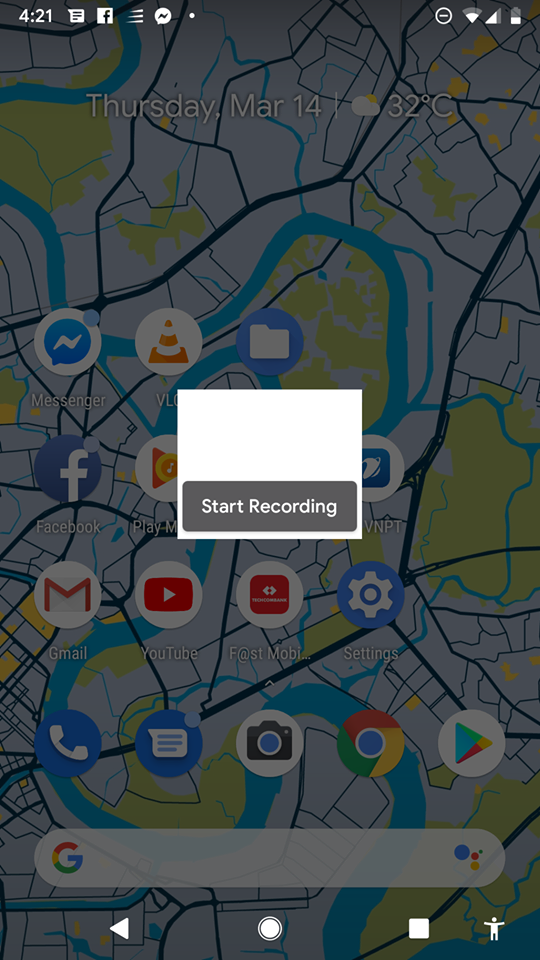 Android Q Screen recording