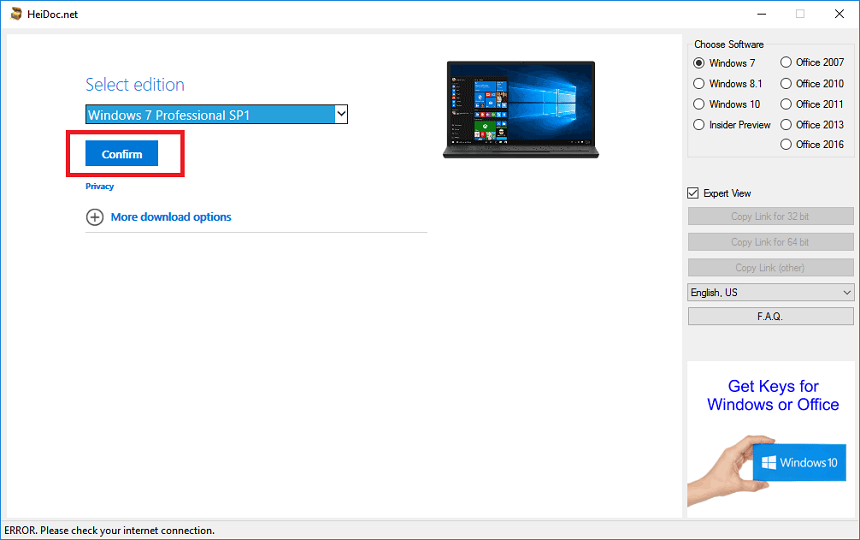 Mách bạn cách tải Windows 7 bản chính thức từ Microsoft 4