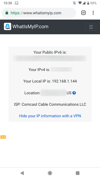 Hướng dẫn cách xem địa chỉ IP công cộng