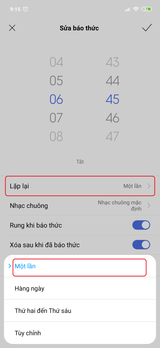 Hướng dẫn tạo báo thức trên Xiaomi Mi 8 4