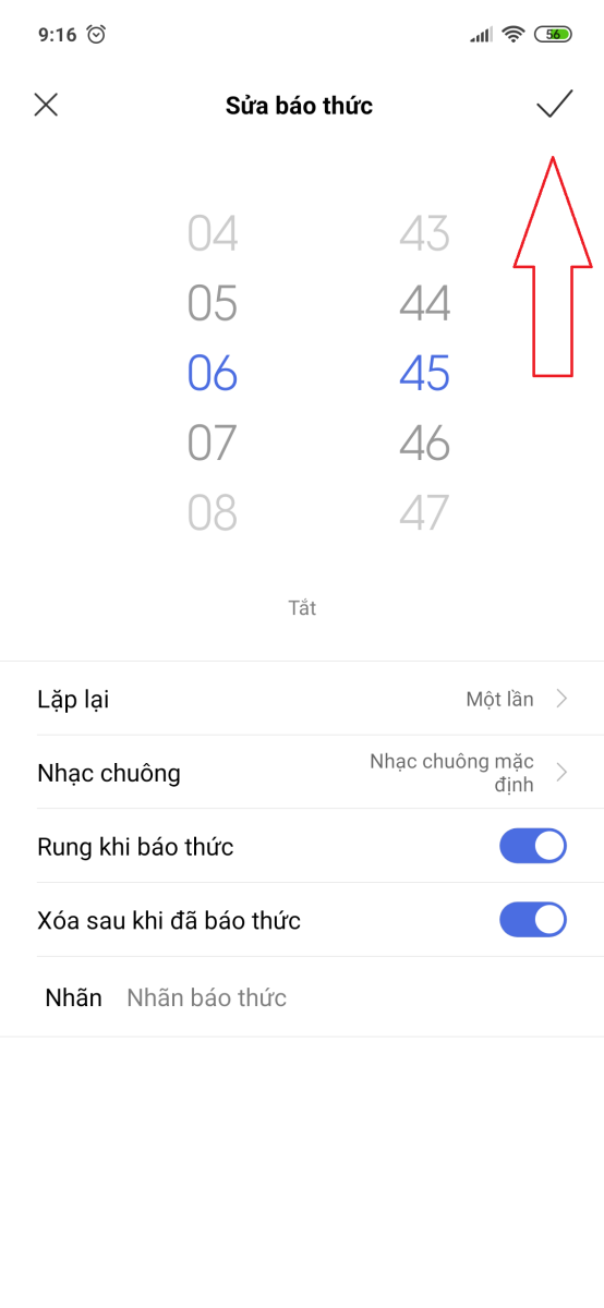 Hướng dẫn tạo báo thức trên Xiaomi Mi 8 5