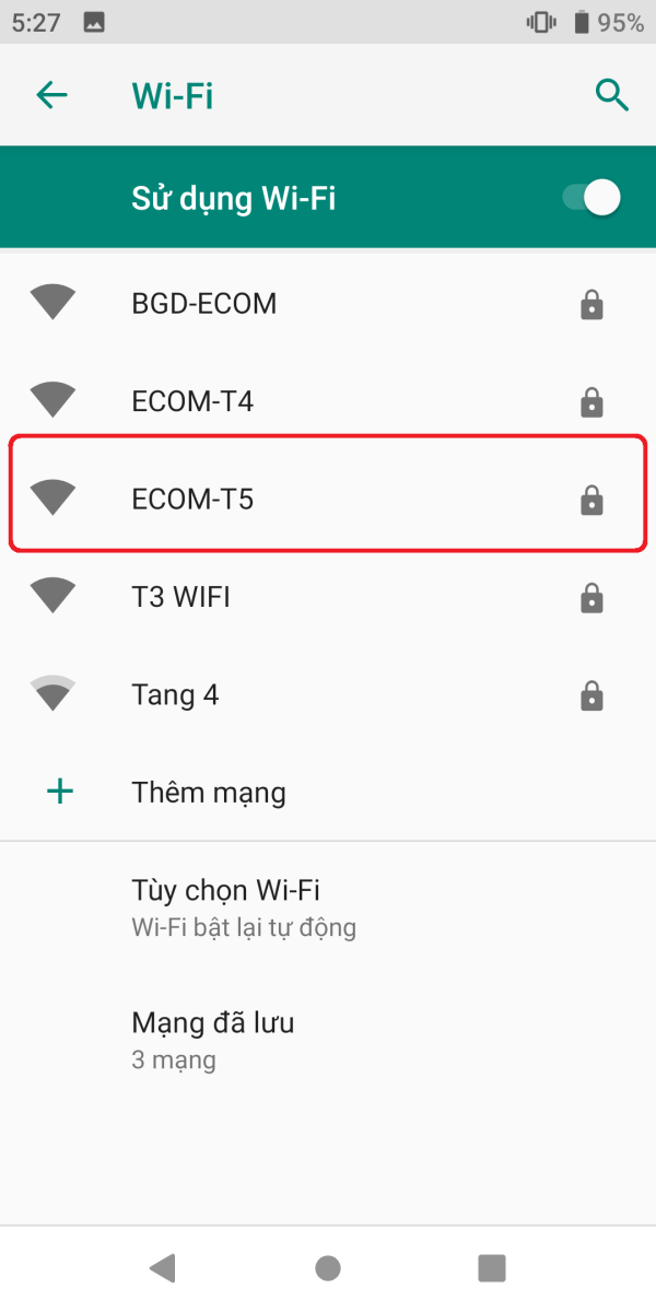 Hướng dẫn kết nối Wi-Fi trên Xiaomi Mi A2 3