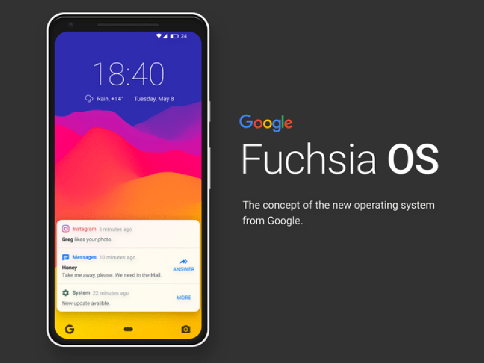Huawei đang làm việc trên hệ điều hành Google Fuchsia