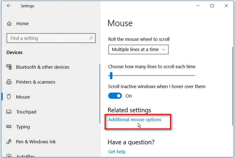 Cách thay đổi kích thước và màu sắc trỏ chuột trong Windows 10