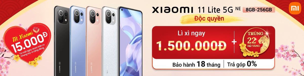 CT Xiaomi_11 Lite 5G NE 8GB - 256GB T1'22_Lì xì 1.5 TRIỆU